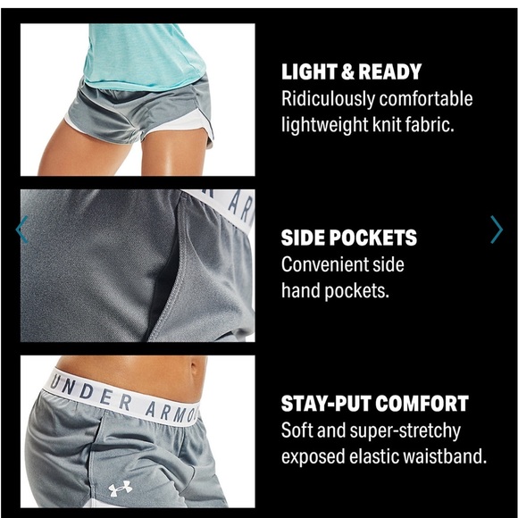 EUC Women's Under Armour Play Up
3.0 Shorts- Black Misty Purple - Picture 9 of 16